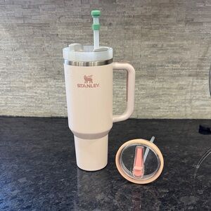 Stanley Light Pink Tumbler with Straw